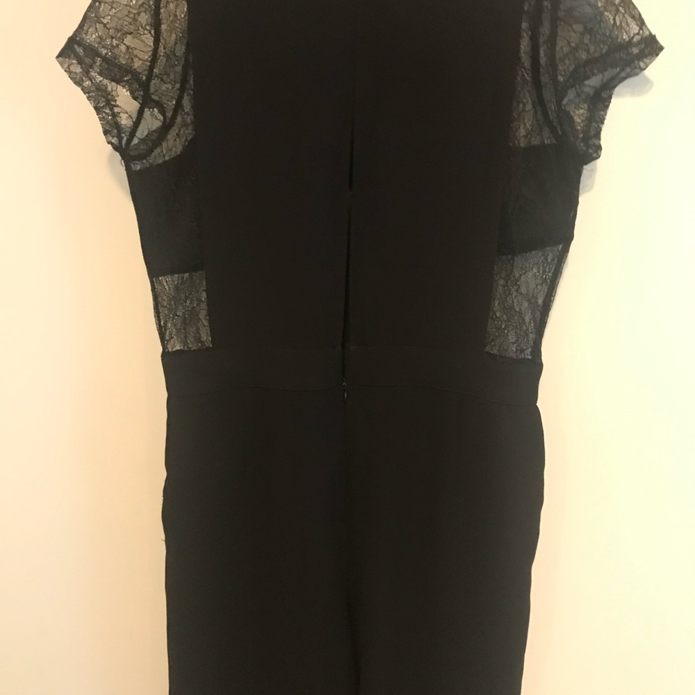 Zara Black Lace-Shoulder Jumpsuit - Picture 2 of 4